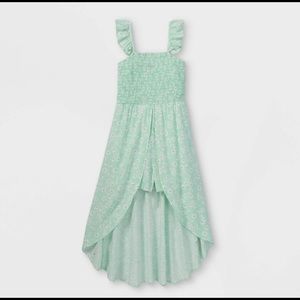 art class brand Flutter Sleeve Smocked Walk-Through Jumpsuit, size 14-16 NWT